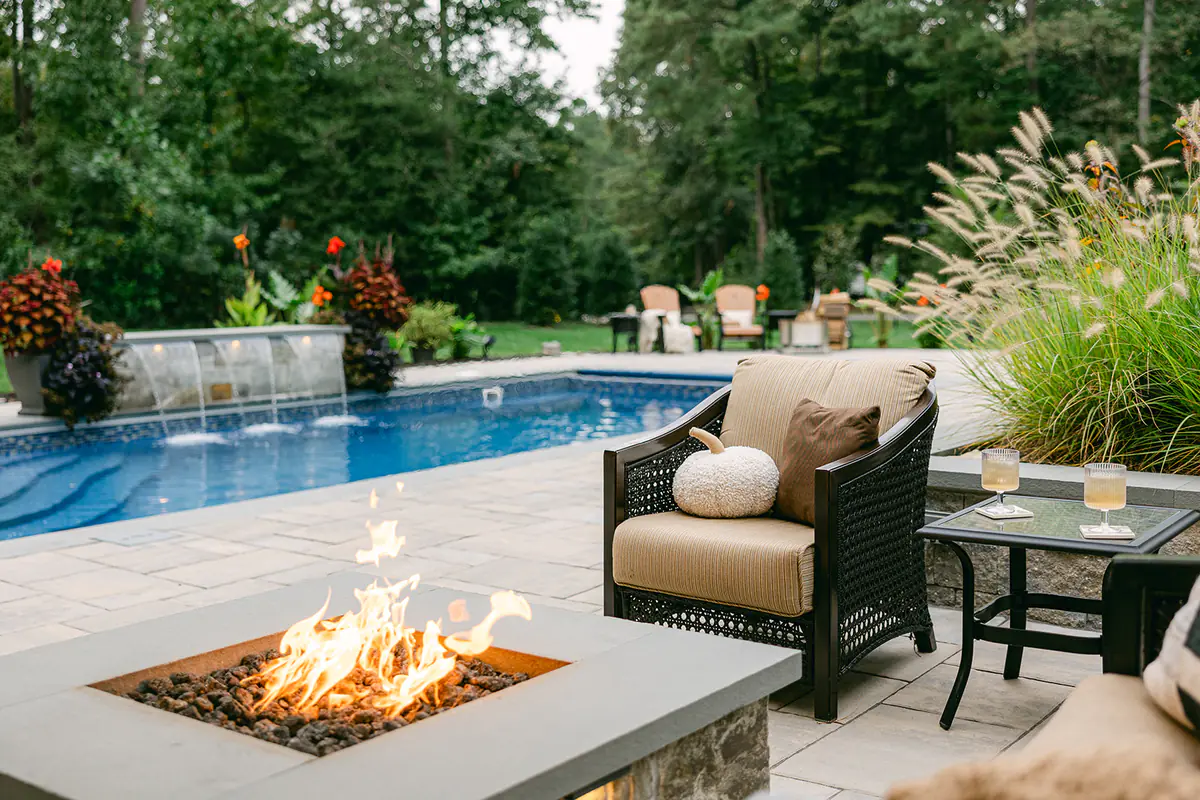 firepit pool outdoors virginia