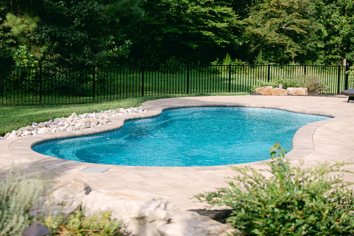 custom curved luxury plunge pool