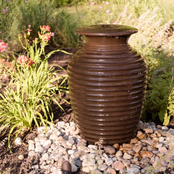 bubbling urn in the landscape