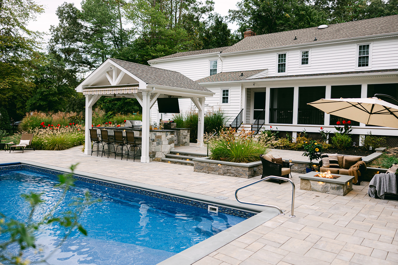 Game Day Poolscape in Glen Allen