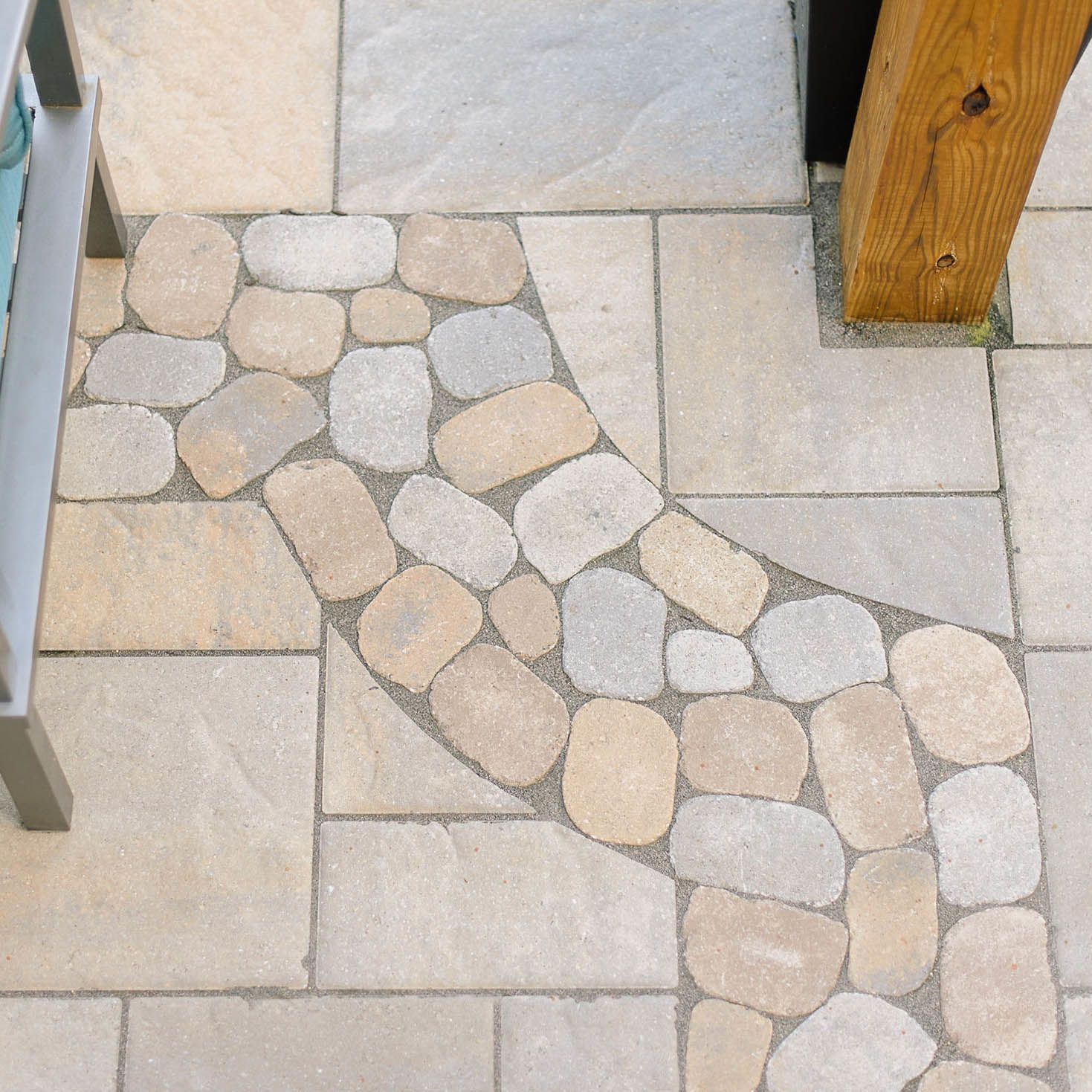 Intricate paver patio design